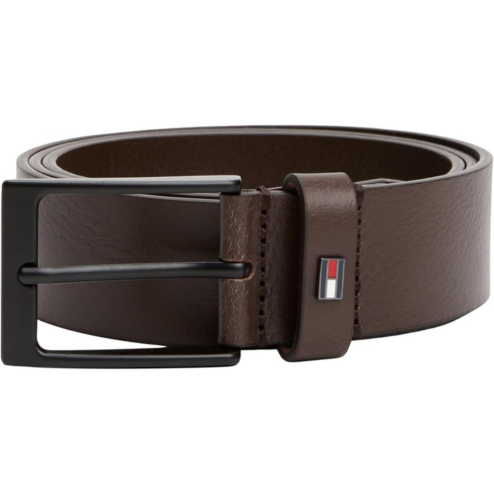 Чоловічий шкіряний ремінь Tommy Hilfiger Layton (80, Коричневий) AM0AM13016