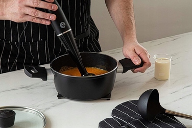 Ручний блендер MasterChef 525493, 200 Вт, чорний