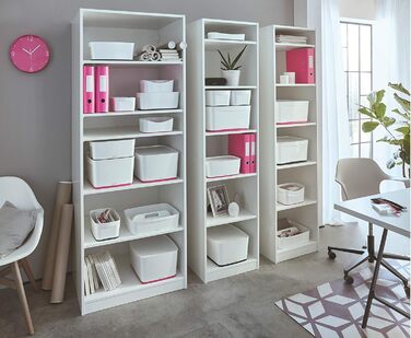 Leitz MyBox велика біла пластикова коробка для зберігання з кришкою, непрозора