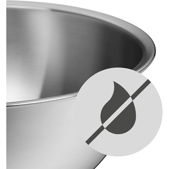 WMF Gourmet Bowl Set, 4-Piece, Stainless Steel Bowls for the Kitchen 1.0L - 3.5L, Mixing Bowls, Salad Bowls, Serving Bowls, Cromargan, Nesting