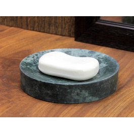 KLEO Soap Dish made of natural marble, stone, soap holder, bathroom accessories for bathroom, bathtub or sink...