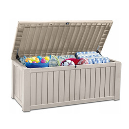 Садова скриня Keter Rockwood Storage Box 570 л, кремова