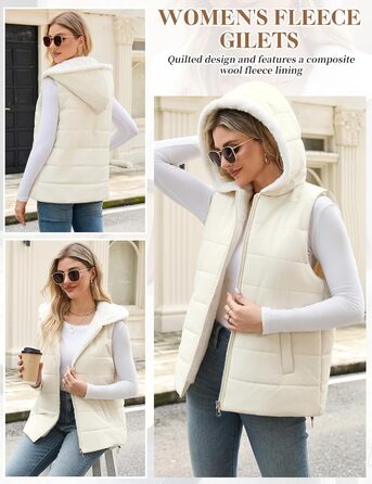 Тепла флісова жилетка CTOP з капюшоном для осені/зими. Легка жилетка з кишенями, колір хакі, розмір S