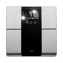 Електронні аналітичні ваги для ванної до 225 кг: вимірювання жиру, води та м'язів