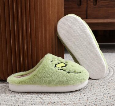 Тапочки для дому Grinch - святкові, плюшеві, теплі, для чоловіків (39/40 EU)
