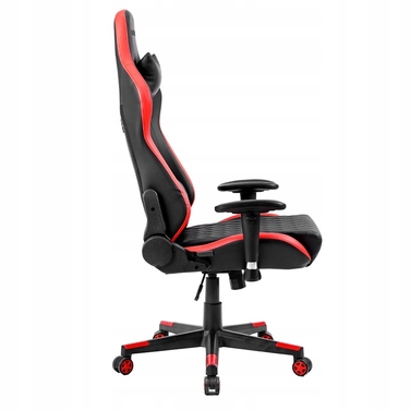Ігрове крісло Velaco FURY-BL-RD, штучна шкіра, чорно-червоне