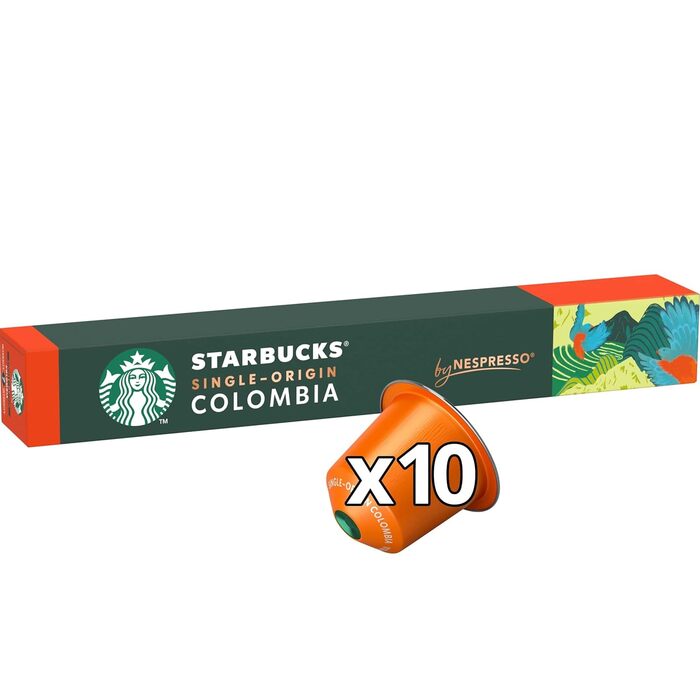 Капсули Starbucks Single-Origin Colombia в капсулах Nespresso, середнього обсмаження, 80 капсул (8 шт. по 10 шт.)
