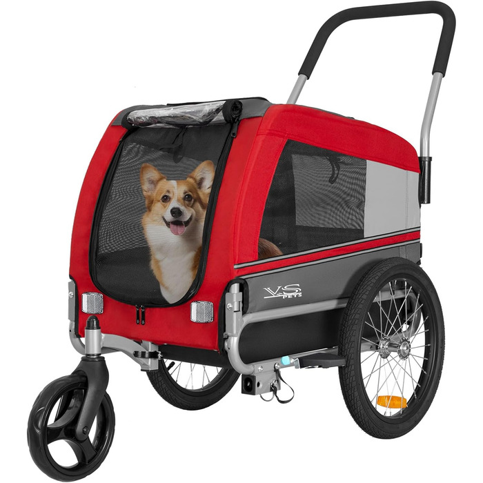 Універсальний візок для собак Tiggo VS Pets Medium: 2в1 (велосипедний, буксирний)