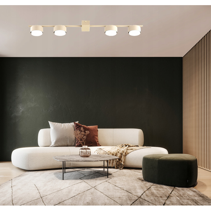 Підвісна лампа Elko-Lighting, колір екру, 4 точки світла GX53, металева