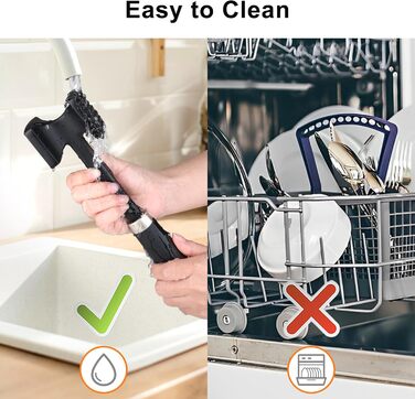 HOOMIL Fleischklopfer: подвійний молоток для відбивання м'яса з антипригарним покриттям, для шніцелів, стейків, сріблястий (квадратний, матовий чорний)