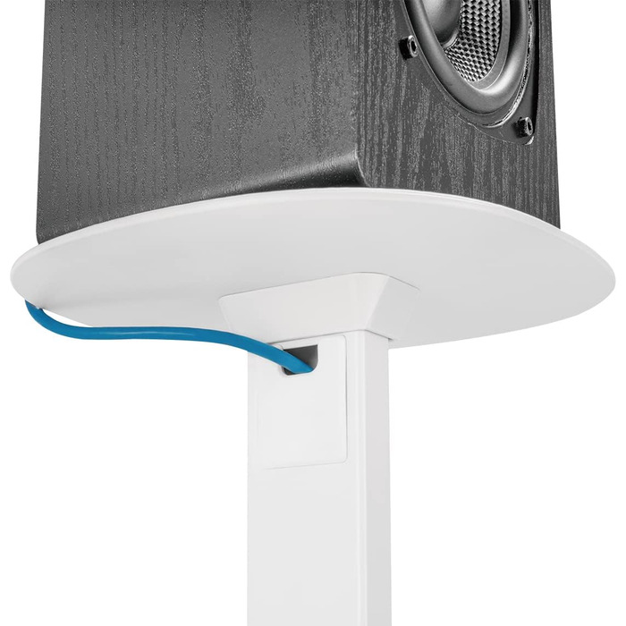 Підставки для колонок - 2 шт. Білі, висота 727-1171 мм, вантажопідйомність 10 кг кожна