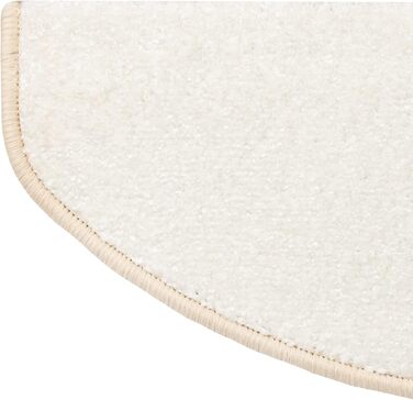 Килимок на сходи Casa Pura, 15 шт., самоклеючий, антиковзкий, з м'яким ворсом | Килимок на сходи, півкруглої форми, 65 x 23,5 x 1,3 см (Sundae)