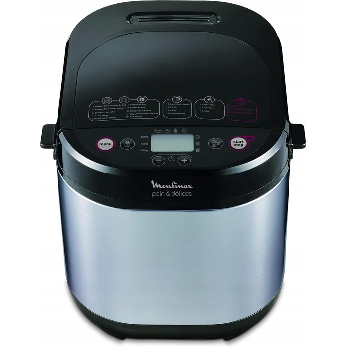 Хлібопічка Moulinex OW240E30, сріблястий/сірий, 720 Вт