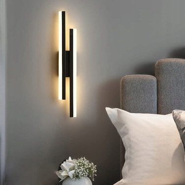 Настінний світильник Tealight чорний, інтегроване LED-джерело 16 Вт