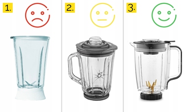 Стаціонарний блендер Yoer 2,4 л, 2200 Вт, Tritan/INOX, з ситом та 2-ма пляшками