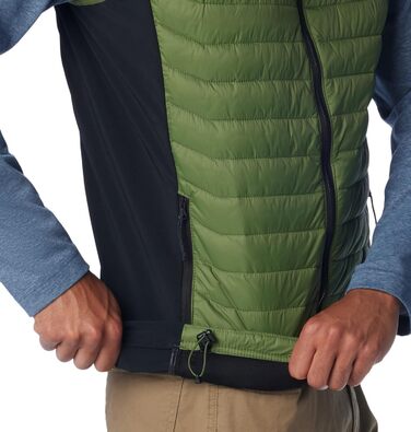 Жилет Columbia Powder Pass Hybrid Puffer Vest для чоловіків, теплий, чорний (1 шт.)