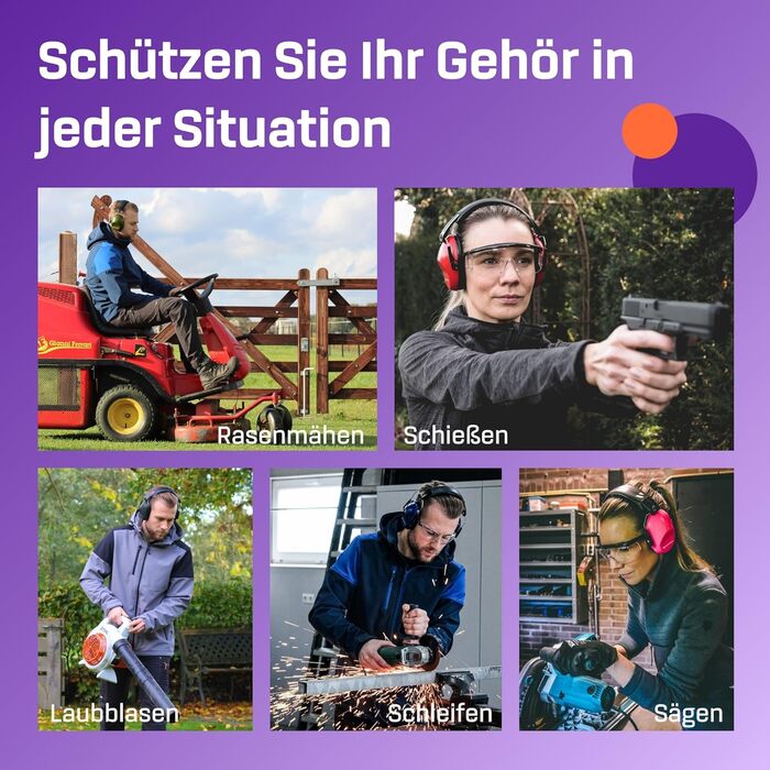 Навушники захисні Vanderfields Premium - шумопоглинання 33.2 dB - для дорослих та підлітків - рожеві