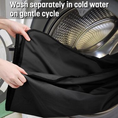 Водонепроникний килимок для собак Kritter Planet, м'який, стійкий до сечі, для дивану, ліжка, авто, меблів, XXL (229 x 203 см), (XL(203 x 152 см), чорний/чорний)