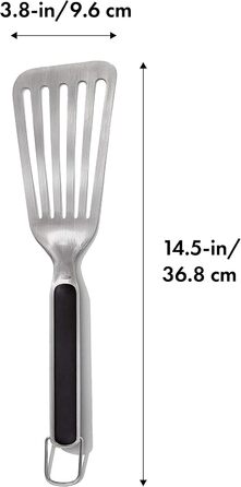 Набір OXO Good Grips для гриля: лопатка та щипці – нержавіюча сталь, 41 см та 47,5 см, безпечне миття в посудомийній машині