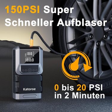 Powerbank для автомобіля 60000A з пусковим струмом, бустер для бензину/дизеля (10.0L/8.0L), ліхтарик 400 люмен, 2xUSB, потовщені кабелі - чорний