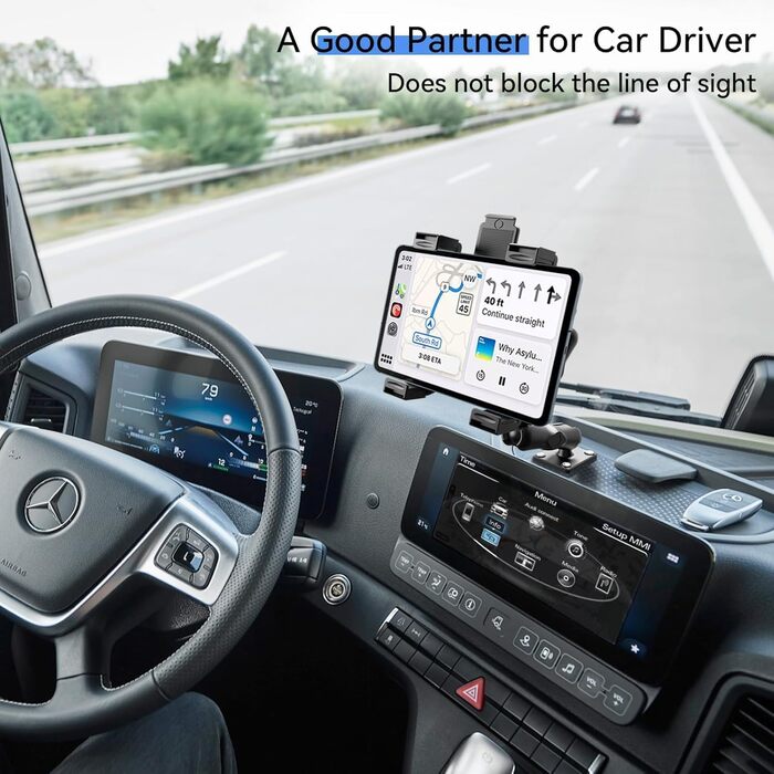 Кріплення для планшета OHLPRO для вантажівки: міцний тримач iPad для бурільної бази, 360° регульований, для iPad Pro, Mini, Samsung Tab, Nexus (7-11 дюймів)