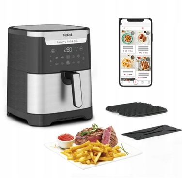 Аерофритюрниця та гриль 2в1 Tefal XXL: безмасляна фритюрниця, 1400 Вт, 6.5 л, з сепаратором