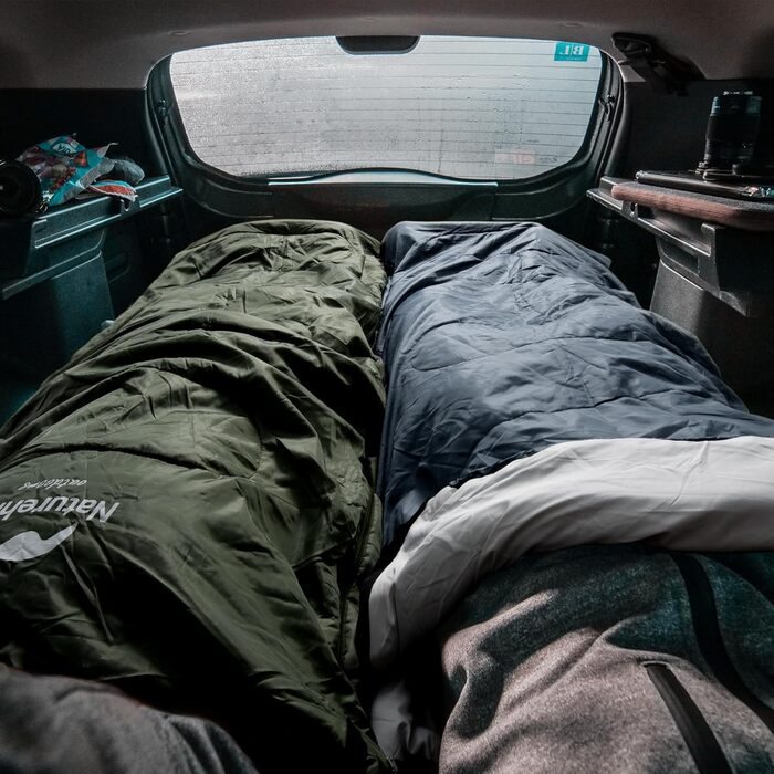 Naturehike Sleeping Bag with Hood - Camping Blanket Sleeping Bag, Lightweight & Comfortable for Outdoor Adventures & Travel - Navy Blue (7~11°C)