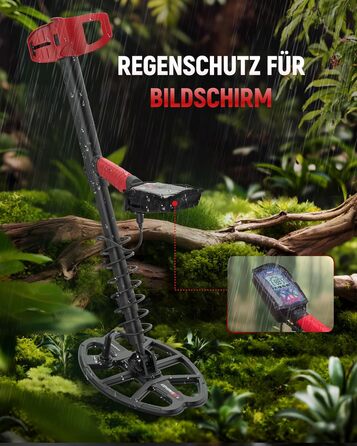 Металошукач KAIWEETS Profi Set: LCD дисплей, водонепроникна котушка, 30см глибина, регулювання чутливості, для дорослих та дітей