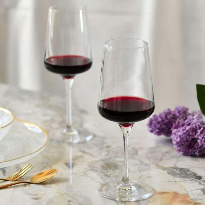 Кросне Келих для червоного вина | Набір 6 шт. | 500 мл | Infinity Collection | Без свинцю | Для дому, ресторану, прийомів