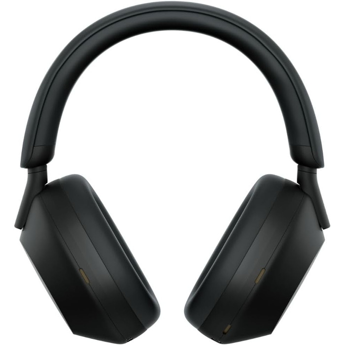 Навушники Sony WH-1000XM5 чорні: бездротові, з шумозаглушенням, Bluetooth, Hi-Res Audio, до 30 год роботи, для iOS та Android + жорсткий кейс