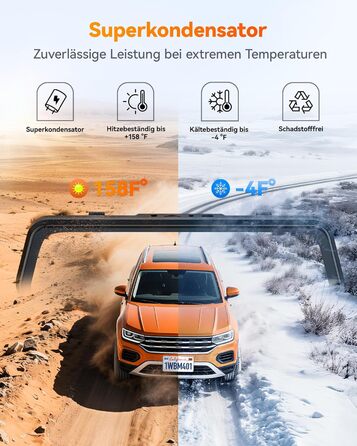 Відеореєстратор-дзеркало WOLFBOX M40 10