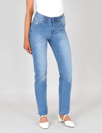 Джинси ESRA жіночі прямі з високою талією, еластичні, модель J735 (розмір 34)