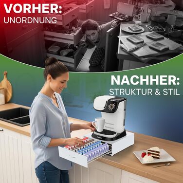 Тримач для капсул Tassimo Prodiumart: елегантний диспенсер на 64 капсули, для кавової станції