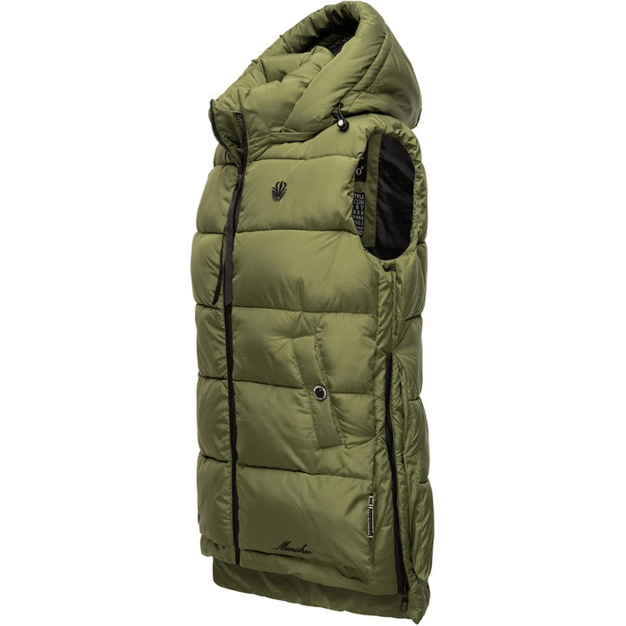 Жіноча степкова жилетка MARIKOO B898 M, оливковий колір (Dusty-Olive)