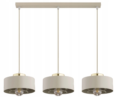 Підвісна люстра Elko-Lighting Spring Ecru, 3 точки освітлення, цоколь E27