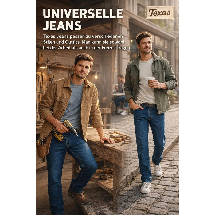 Джинси чоловічі Wrangler Texas Stretch Regular Fit, Authentic Straight, бавовна, чорний/синій/сірий, розміри W28-W44/L32