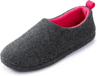 Жіночі домашні тапочки RockDove з повсті, модель Hüttenschuhe, двоколірні (чорний, 42 EU)