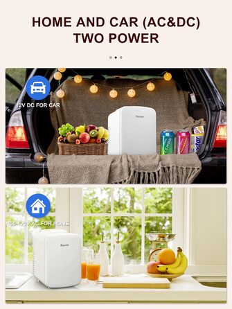 Reemix 4L Mini Fridge - Portable Cooler & Warmer for Beauty, Drinks & Snacks