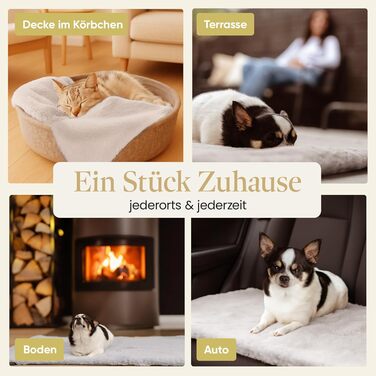 М'яка ковдра для собак та котів, 100x70 см, Cashmere Gray