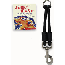 JERK-EASE амортизатор для повідка – банджі-подовжувач для собак, патентований захист від ривків, підходить для будь-якого повідка, нашийника чи шлейки, ідеально для рулеток