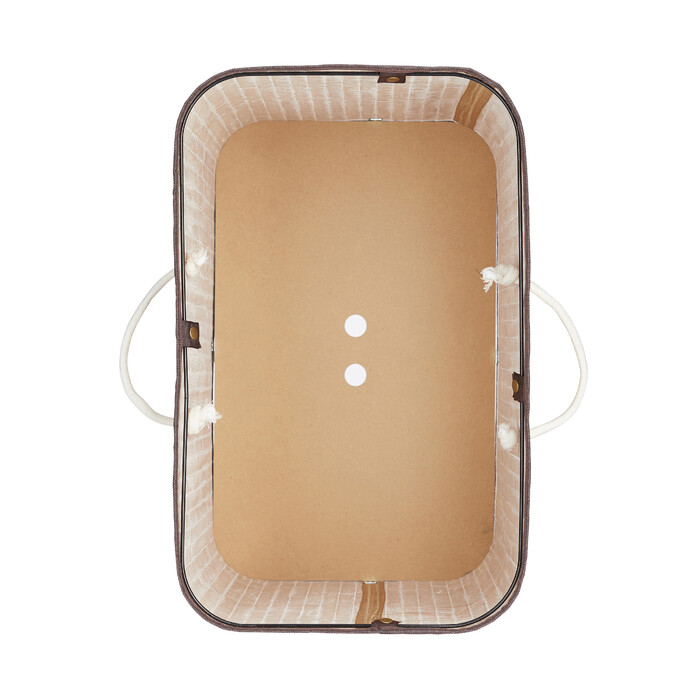 Relaxdays Bamboo Laundry Basket, Square