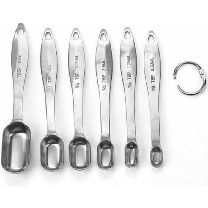Набір мірних ложок Buy-Simplicity® 6шт з нержавіючої сталі для кухні
