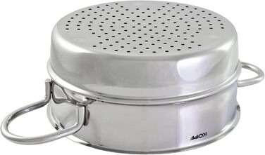 Каструля Induktion Kochtopf Josie, Ø 20 см, 3,5 л, нержавіюча сталь, з дим-вставкою