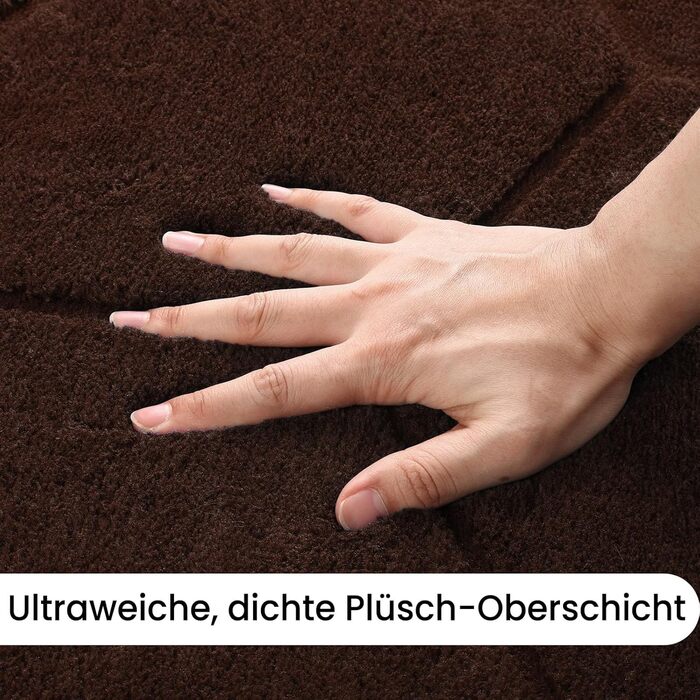 Килим для вітальні та дитячої кімнати, 275x370 см, короткий ворс, антиковзаюча підкладка, миючий, сірий/коричневий