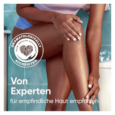 Жіноча бритва Gillette Venus Pro Comfortglide Sensitive для чутливої шкіри, срібляста (бритва + 6 змінних касет)