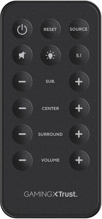 Акустична система Trust Gaming GXT 658 Tytan 5.1 Surround з сабвуфером, LED-підсвічуванням, 180 Вт, для ПК, ноутбука, консолі, TV, чорна