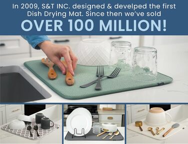 Підставка для посуду S&T INC. 18' x 24' антрацит (мрамор)