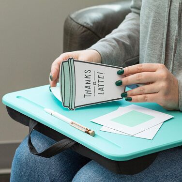 LAPGEAR Schoß-Schreibtisch для ноутбука до 15 дюймів, Aqua Sky, Style Nr. 43109