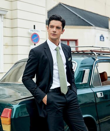 Набір краваток та нагрудних хустинок Enlision для чоловіків: краватка, хустинка, краватенушка. Paisley, в клітинку. Для весілля та ділових зустрічей.