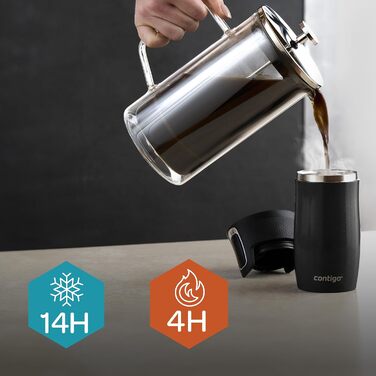 Термокружка Contigo West Loop Autoseal з нержавіючої сталі, 300 мл, Licorice
